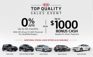 But a new car during Kia top quality sales event in dickinson tx
