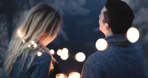 two people on a date