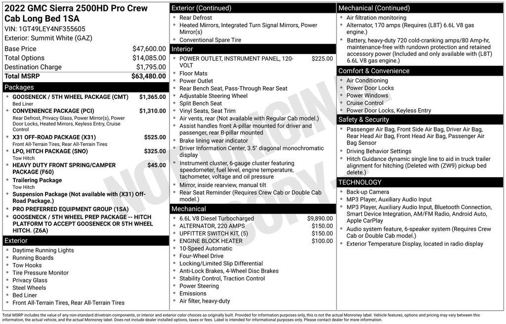 2022 GMC Sierra 2500 HD Pro