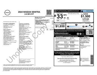 2024 Nissan Sentra SR Xtronic CVT