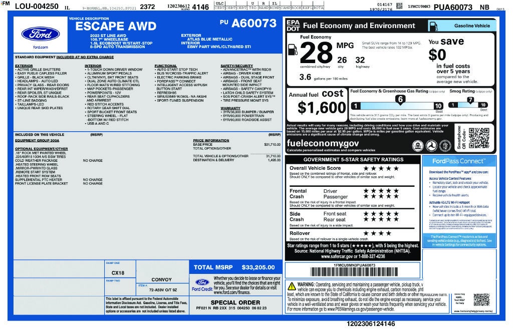 2023 Ford Escape ST-Line
